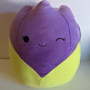 NWT 12" Jackie Purple Tulip Squishmallows Easter Gift Plushie Stuffed Flower NEW